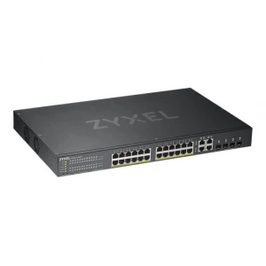 ZYXEL GS1920-24HPv2 28-vratni Smart Managed PoE switch (omrežni preklopnik), 24x Gigabit bakrenih PoE priključkov in 4x Gigabit dual pers