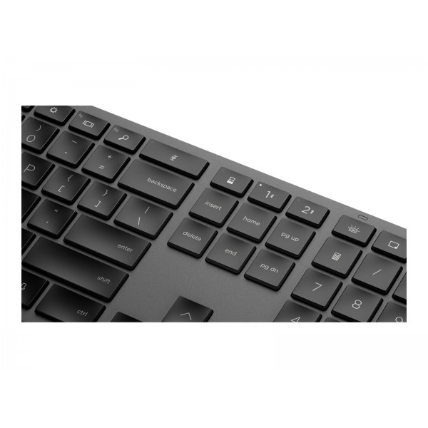 HP 975 brezžična tipkovnica z dvema načinoma povezave (USB in Bluetooth), komplet polne velikosti tipkovnice