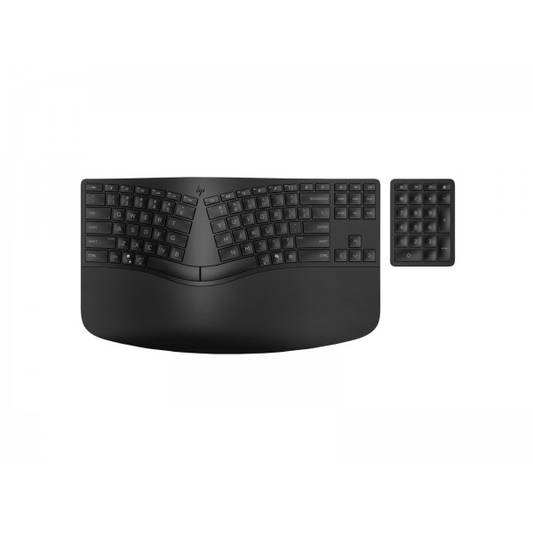 Črna ergonomska brezžična tipkovnica HP 965 Adriatics