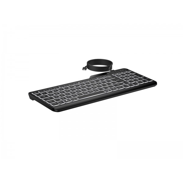 HP 405 žična tipkovnica z osvetlitvijo za več naprav