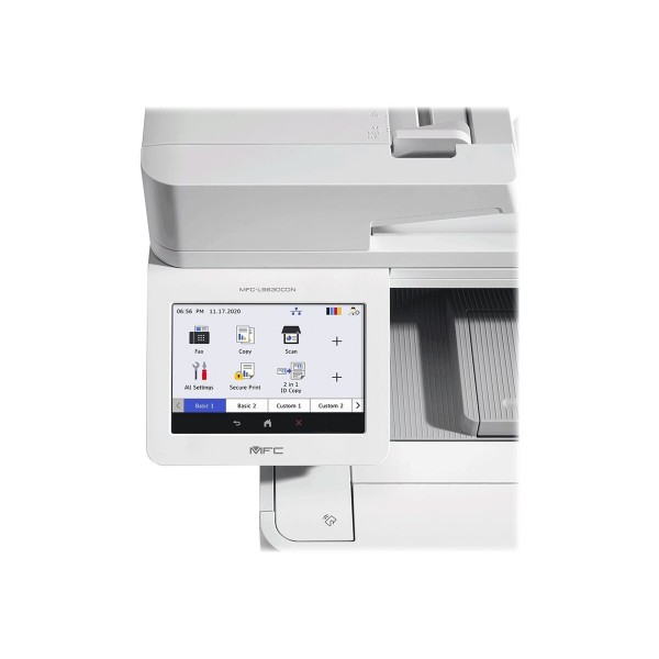 BROTHER MFC-L9630CDN, večfunkcijski barvni laserski tiskalnik A4, 40 strani/min pri kopiranju in 40 strani/min pri tiskanju, kapaciteta 620 listov, USB 2.0, USB host, Gigabit LAN, NFC