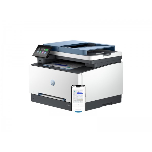 HP Color LaserJet Pro MFP 3302fdw, večfunkcijski barvni tiskalnik formata A4 (216 x 356 mm), s hitrostjo tiskanja do 25 strani/min, vhodnim pladnjem za 250 listov in povezljivostjo LAN, USB 2.0 ter Wi-Fi. HP Color LaserJet Pro MFP 3302fdw, večfunkcijski barvni tiskalnik formata A4 (216 x 356 mm), s hitrostjo tiskanja do 25 strani/min, vhodnim pladnjem za 250 listov in povezljivostjo LAN, USB 2.0 ter Wi-Fi.