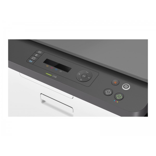 HP Color Laser MFP 178nw, večfunkcijski barvni laserski tiskalnik A4 (210 x 297 mm), tiskanje 18 strani/min, kopiranje 18 strani/min, vhodni predal 150 listov, povezljivost USB 2.0, LAN, Wi-Fi