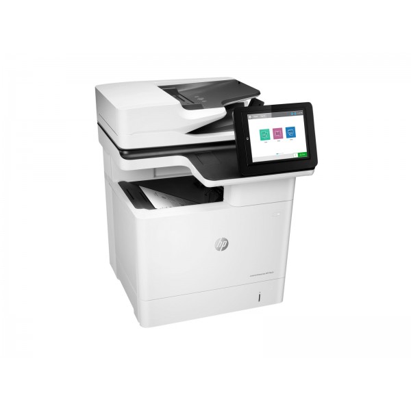 HP LaserJet Enterprise MFP M635h, črno-bela laserska vse-v-enem naprava, format A4 (216 × 864 mm), hitrost tiskanja 61 strani/min, hitrost kopiranja 61 strani/min, kapaciteta 650 listov, povezava USB in LAN