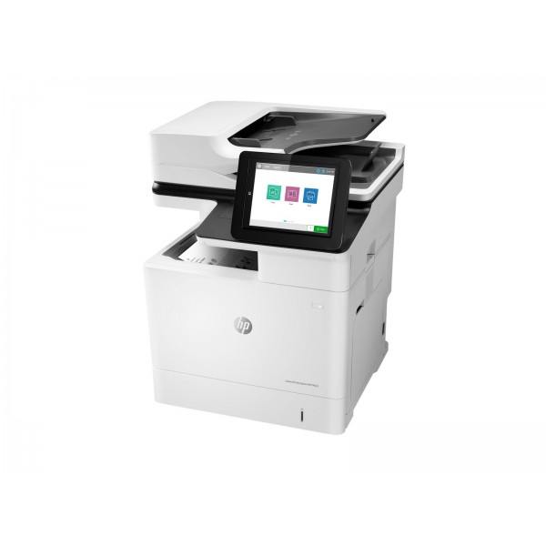 HP LaserJet Enterprise MFP M635h, črno-bela laserska vse-v-enem naprava, format A4 (216 × 864 mm), hitrost tiskanja 61 strani/min, hitrost kopiranja 61 strani/min, kapaciteta 650 listov, povezava USB in LAN