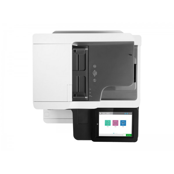 HP LaserJet Enterprise MFP M635h, črno-bela laserska vse-v-enem naprava, format A4 (216 × 864 mm), hitrost tiskanja 61 strani/min, hitrost kopiranja 61 strani/min, kapaciteta 650 listov, povezava USB in LAN