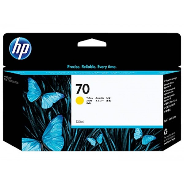 ČRNILO HP 70 RUMENO ZA DesignJet Z2100/Z3100, 130ml
