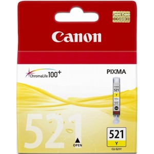 ČRNILO CANON CLI-521 RUMENO ZA IP3600/4600/MP540/MP620 ZA 9ml