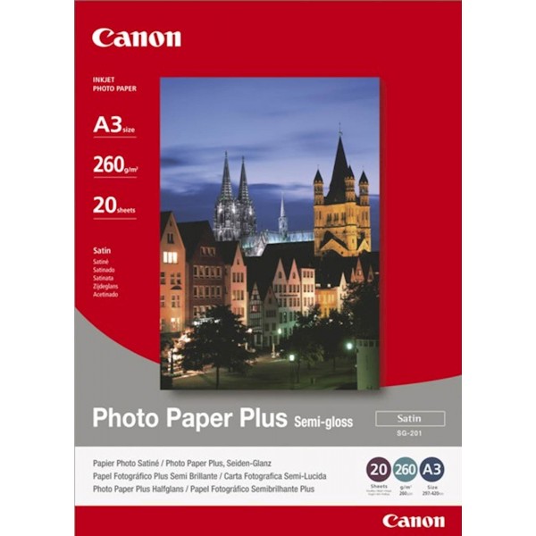Papir CANON SG-201 A3; A3 / semi gloss / 260gsm / 20 listov