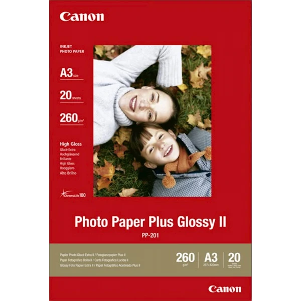 Papir CANON PP-201 A3; A3 / high gloss / 265gsm / 20 listov