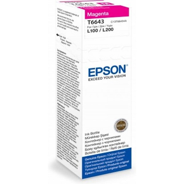 ČRNILO EPSON MAGENTA 664 STEKLENIČKA ZA L110, L210, L300, L310, L355, L382, L550, L565 70