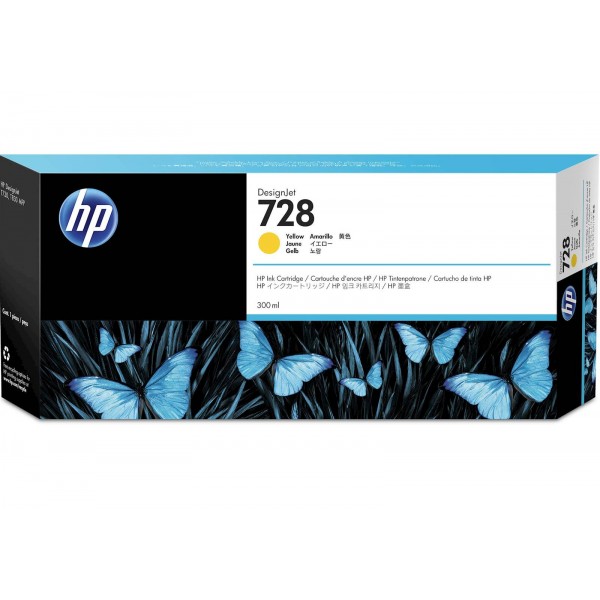 ČRNILO HP RUMENO 728 ZA DSJ T730, T830 300ml
