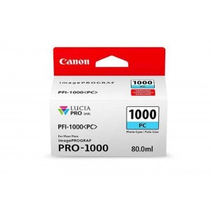 ČRNILO CANON PFI-1000 PHOTO CYAN ZA IMAGEPROGRAF PRO-1000, 80 ml