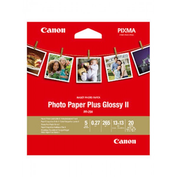 Papir CANON PP-201 SQUARE (13x13 cm); high gloss / 265 gsm / 20 listov