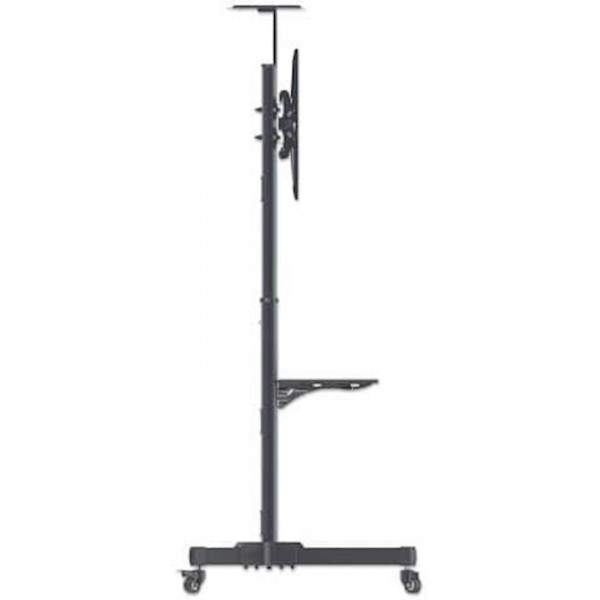 Multimedijski voziček 37''-70'' MANHATTAN, 50kg, naklon ±10°, črne barve