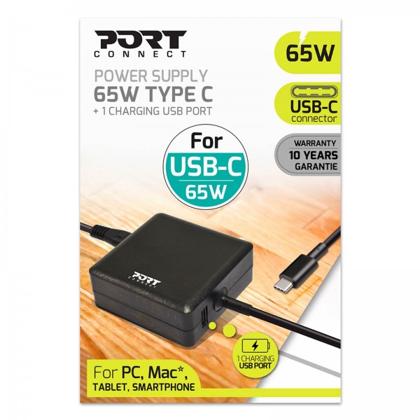 Napajalnik PORT Type C EU