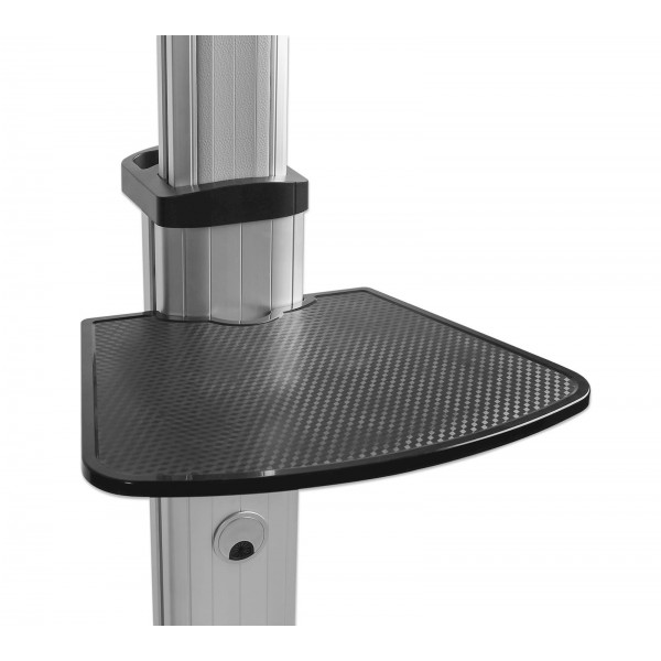 Multimedijski voziček 37''-86'' MANHATTAN, 50kg, naklon +5° do -12°, sive barve