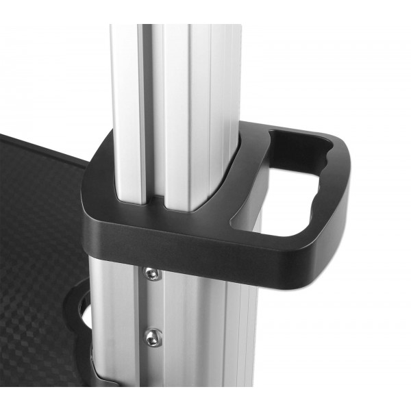 Multimedijski voziček 37''-86'' MANHATTAN, 50kg, naklon +5° do -12°, sive barve