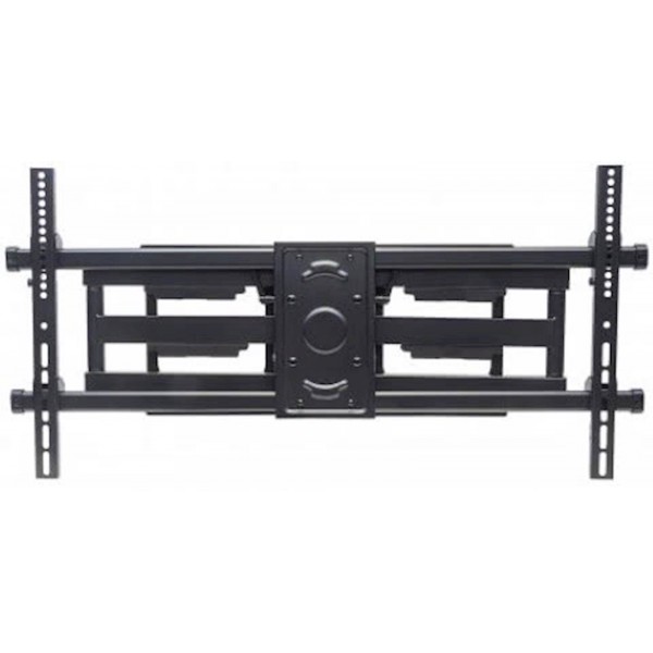 Stenski TV nosilec roka 37''-90''MANHATTAN, 75kg, dvojna roka, naklon -15°do 5°, črne barve