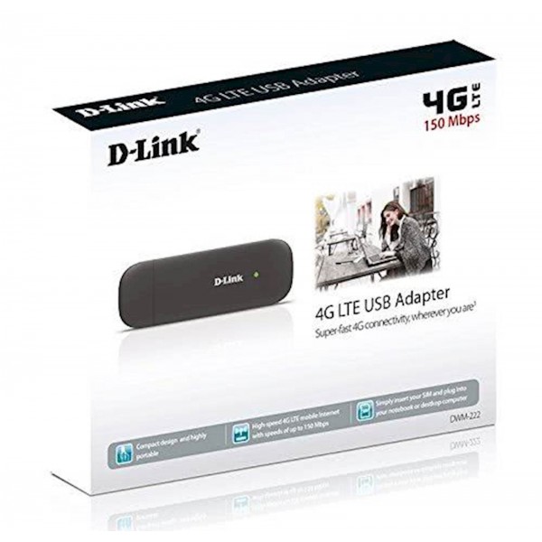 DLINK BREZŽIČNI 4G/LTE USB VMESNIK (DWM-222) DLINK BREZŽIČNI 4G/LTE USB VMESNIK (DWM-222)