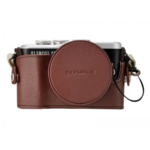 Ovitek usnjen OLYMPUS CS-45B rjav za serijo PEN E-PL7, E-PL8 in E-PL9