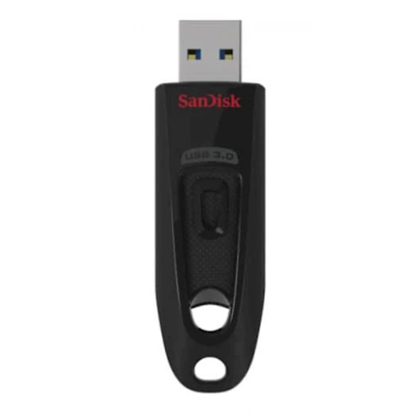 USB DISK SANDISK 64GB ULTRA, 3.0, črn, brez pokrovčka