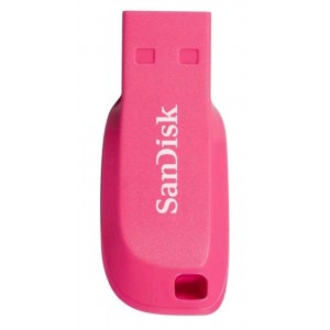 USB DISK SANDISK 16GB CRUZER BLADE ROZA, 2.0, brez pokrovčka