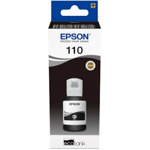 ČRNILO EPSON ČRNO STEKLENIČKA 110 ECO TANK ZA M3180/3170/3140/2170/2140/1180/1170/1140/1120/1100 ZA