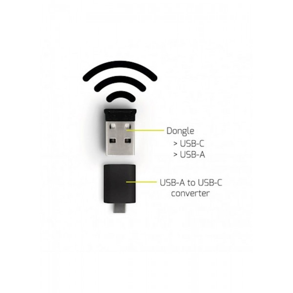Miška PORT brezžična, USB-A & USB-C
