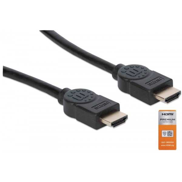 HDMI kabel z Ethernetom 3 m črn MANHATTAN