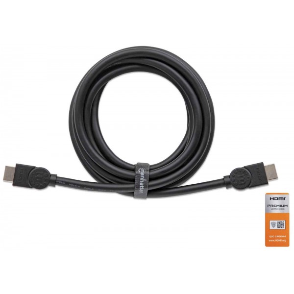 HDMI kabel z Ethernetom 3 m črn MANHATTAN