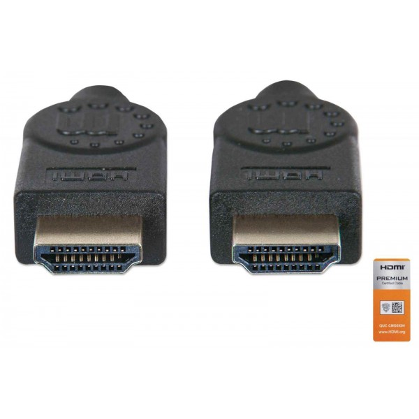 HDMI kabel z Ethernetom 3 m črn MANHATTAN