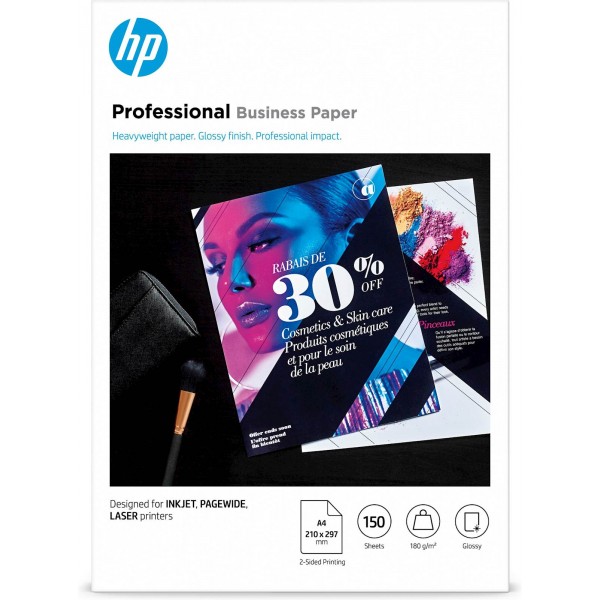 PAPIR HP PROFESSIONAL GLOSSY A4 FSC ZA INK & LASER 150 LISTOV 180 g/m2