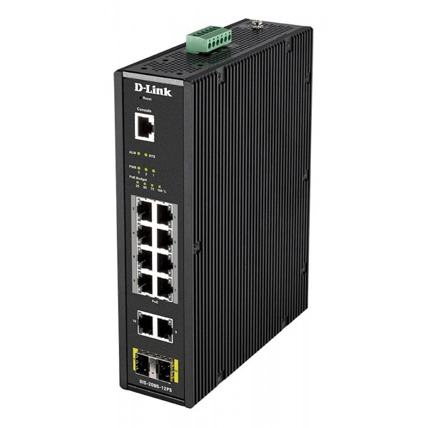 Mrežno stikalo D-link industrijsko DIS-200G-12PS Mrežno stikalo D-link industrijsko DIS-200G-12PS