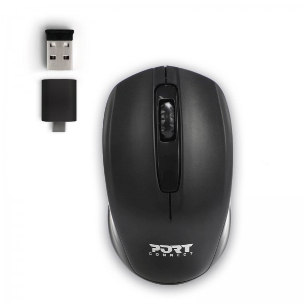 Miška Port WL, USB-A / USB-C