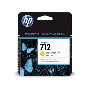 ČRNILO HP RUMENO 712 ZA DESIGNJET STUDIO/STEEL/T230/T630/T650 29ml