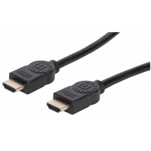HDMI kabel z Ethernetom 1 m črn MANHATTAN