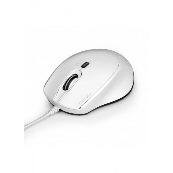 Miška PORT USB-A/USB-C, tiha, bela, 3600 dpi Miška PORT USB-A/USB-C, tiha, bela, 3600 dpi