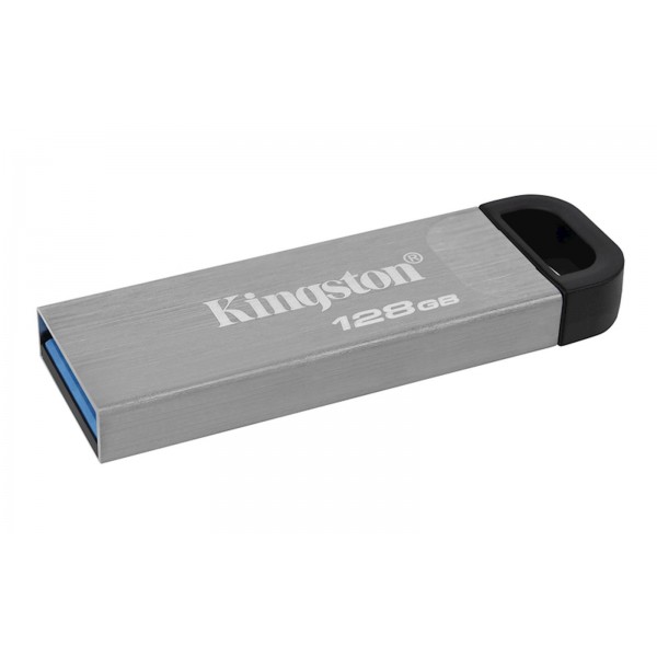 USB disk Kingston 128GB DT Kyson, 3.2 Gen1, 200/60MB/s, kovinski, brez pokrovčka