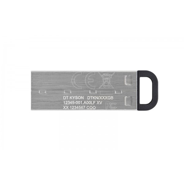 USB disk Kingston 128GB DT Kyson, 3.2 Gen1, 200/60MB/s, kovinski, brez pokrovčka