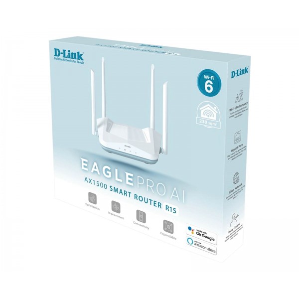 DLINK BREZŽIČNI MESH ROUTER R15 WI-FI 6