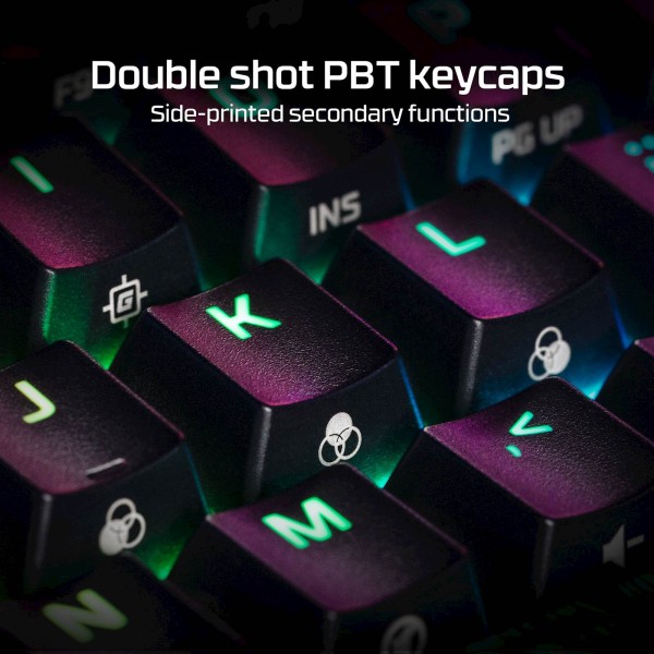 Tipkovnica HP HyperX Alloy Origins 60 RGB, manjši format, mehanična, HyperX Red, linear, US Tipkovnica HP HyperX Alloy Origins 60 RGB, manjši format, mehanična, HyperX Red, linear, US