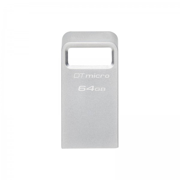 USB DISK KINGSTON 64GB DT Micro, 3.1, srebrn, kovinski, micro format, 3.2, srebrn, kovinski
