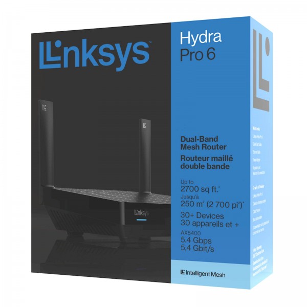 LINKSYS  usmerjevalnik HYDRA PRO 6, AX5400 DUAL BAND  WIFI 6 ROUTER
