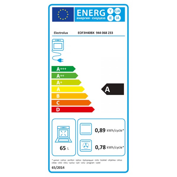 Vgradna pečica Electrolux EOF3H40BX, AquaClean Vgradna pečica Electrolux EOF3H40BX, AquaClean
