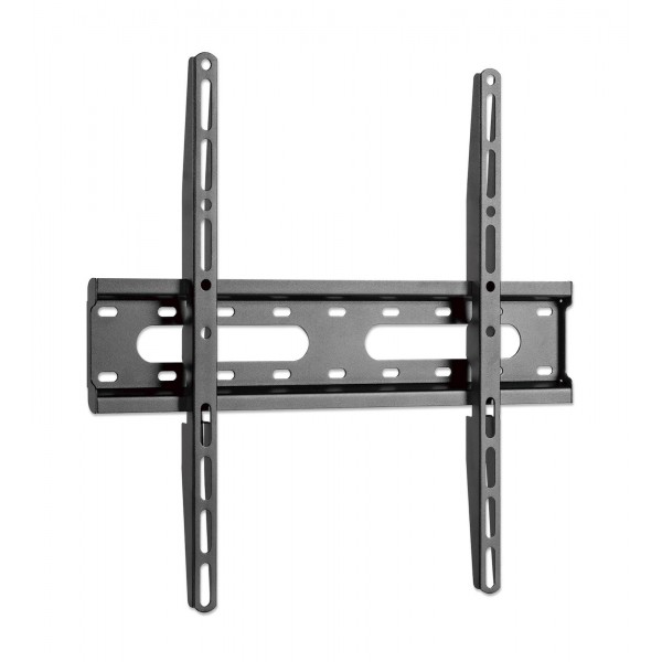Stenski fiksni TV nosilec 32''-55'' MANHATTAN, 45kg, črne barve, ultra tanek
