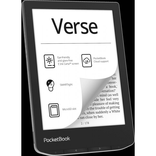 Elektronski bralnik PocketBook Verse, siv