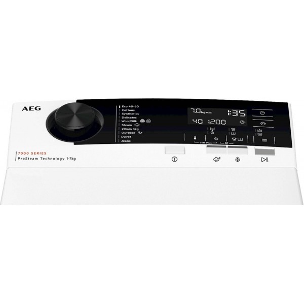 Pralni stroj AEG LTR7E273E, 7kg, zgoraj polnjenje, inverter, para