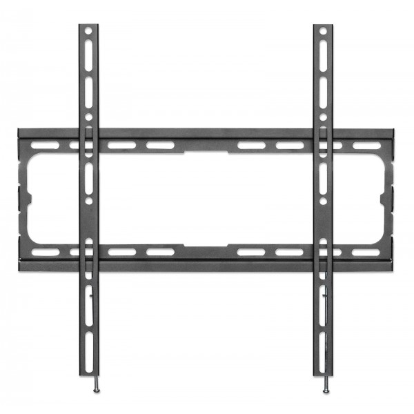 Stenski fiksni TV nosilec 32''-70'' MANHATTAN, 40kg, črne barve, ultra tanek