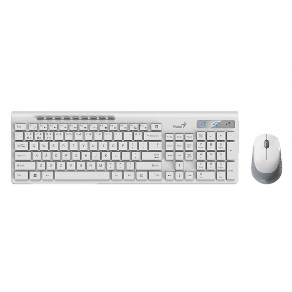 Tipkovnica Genius Slim star 8230 +miš, bela BT +WL